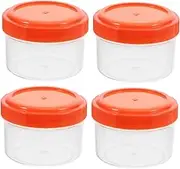 MOTHNUR 4pcs Seasoning Box Soup Spoons Mini Containers Bento Containers Cooking Spoons Marinade Spoon Fine Mesh Bag Filter Bag Porridge Spoons Dinnerware Removable Containers Pp Red