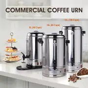 Clivia Commercial Electric Coffee Urn 40-100 Cups Stainless Steel Coffee Maker