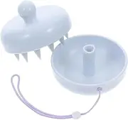 Scalp Scrubber Brush Massage Comb Detachable Cover Portable for Travel Gentle Hair