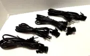 Clip-In Lamp Cords for Village Houses, Set of 4 Cords, 6' Brown, Switch, Socket