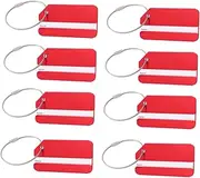 TOGEVAL Aluminum Luggage Tags 15pcs Set Bag Tags for Travel Suitcase Handbag Name Name Address Space Cruise Luggage