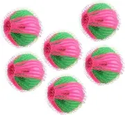 HIAKDOFT 6pcs Pet Laundry Ball Washer Balls Dog Hair Catcher for Laundry Pet Hair Remover Washing Balls Dryer Hair Catcher Balls Hair Removal Cleaning Ball Washing Machine Balls Nylon Green