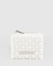 White Han Design Mini Wallet
