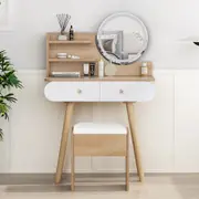 ALFORDSON Dressing Table Stool Set LED Mirror Oak