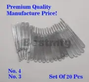 Scalpel BP Handle #3 And #4 Premium Quality Surgical Instruments Set Of 20 Piece