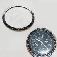 在飛比找Yahoo!奇摩拍賣優惠-萬寶羅35.7mm鋁制錶圈 適配原裝歐米茄超霸系列自動機械黑