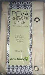 Sultan's Linen's PEVA Shower Liner 70"x72" - 12 Metal Grommets