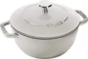 staub "Wanabe Campagne S 16cm" Two Hand Cast Enamel Pot Rice Cooker 1 Cup IH Com
