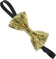 [OATIPHO] Glitter Bowtie for Men Leather Pretied Ties for Men Fabric Wedding Bow Ties for Bowtie Wedding Red