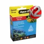 X2 Aqua One Ammonia NH3 Quick Drop Test Kit Up to 60 tests per pack (120 total)