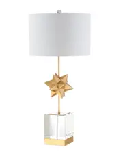 JONATHAN Y Designs Estelle 32in LED Metal & Crystal Table Lamp