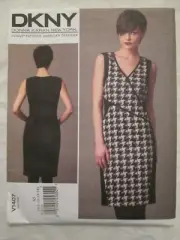 Vogue 1407 Donna Karan DKNY American Designer Dress Pattern 6-14 Sleeveless UC