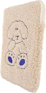 OSALADI Versatile Laptop Accessories Bag Storage Pouch Plush Material Colorful Design
