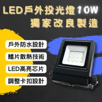 在飛比找momo購物網優惠-【彩渝】LED戶外投射燈 10W(新款上市 投射燈 探照燈 