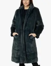 Splendid Women’s Rf3j210 Faux Fur Coat Size Small $348
