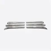 ABS Chrome Tricolor Compatible for Tank 300 2022 2024 Car Front Grille Middle Net Trim Strip Cover Trim Exterior Accessories(Silver)