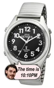 Five Senses Atomic English Talking Watch For Seniors With Louder Alarm