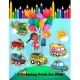 A Coloring Book for Kids: A Unique Collection Of Coloring Cars, Construction, Automobiles and Trucks Activity Book For Kids Ages 4-8