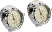 [LIFKOME] 2pcs Glitter Finger Watch Watches Alloy Ring Watch Casual Finger Watch Ring Watch for Finger Ring Design Watch Finger Ring Decor Girl Finger Watch Digital Ring Watch Glass