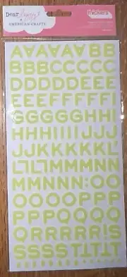 AMERICAN CRAFT~Dear Lizzy THICKERS FOAM Alphabet Alpha LETTERS NUMBERS STICKER