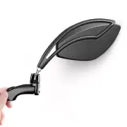 Orca Black Mirrors M10 Foldable Unique Look for Kawasaki Z750 Z1000 Vulcan1700
