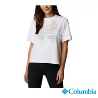 在飛比找PChome24h購物優惠-Columbia 哥倫比亞 女款-短袖上衣-白色 UAR35