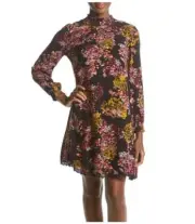 NINA LEONARD L Floral Print Swing Dress NWT $88