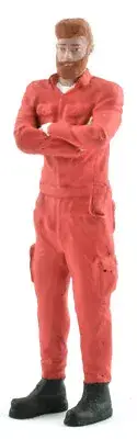 Atlantic Case "David" 1/18 Hand Painted Resin Figure - Die-Cast Cars Display