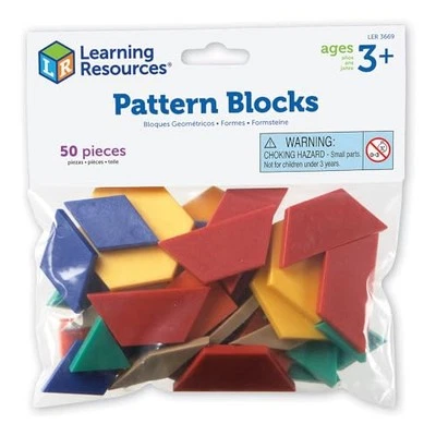 Learning Resources Pattern Blocks Smart Pack, Developmental Toy, Shapes,