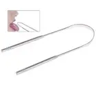 1 Pc Stainless Steel Tongue Cleaner Scraper Oral Care Bad Breath Sweeper Too BEH