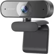 Webcam with Microphone 1080P, USB Computer Web Camera with Auto Light Correction