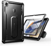 Dexnor for Samsung Galaxy Tab A8 Case, [Built in Screen Protector and Kickstand] Heavy Duty Military Grade Protection Shockproof Protective Cover for Samsung Tab A8 - Black