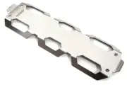 Stainless Steel Center Protection Skid Plate for Traxxas 1/10 Maxx Truck 4S
