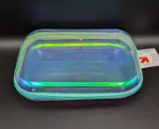 *NWT* TARGET HARD SIDED ZIPPER PENCIL CASE IRIDESCENT CLEAR UP & UP