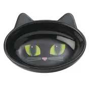 Petrageous Frisky Kitty Ceramic Cat Bowl Oval Black 13cm