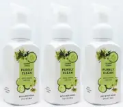 3 Bath & Body Works CUCUMBER VERBENA CLEAN GREEN TEA Gentle Foaming Hand Soap
