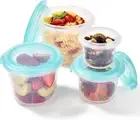 Silicone Food Storage Containers Set: Meal Prep Box with Airtight Lid, Freezer