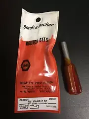 Black & Decker #30311, Router Bit, 1/2" Straight Bit, 1/4" Shank