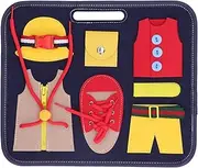 Montessori Busy Board Safe Felt Material Color Cognition Hand Eye Coordination Sensory Board for Kids Ages Over 3