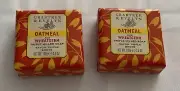 CRABTREE & EVELYN OATMEAL & WHEATGERM TRIPLE MILLED SOAP 3.5 OZ EACH LOT 2 NEW