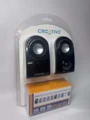 CREATIVE SBS Vivid 60 Powered Speakers Rare Soundblaster 3.5mm Jack New