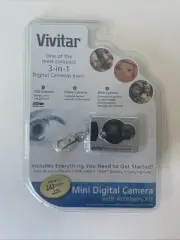 Vivitar Mini 3-in-1 Digital Keychain Camera with Video 16Mb 243 Photo
