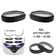 1 Pair Magnetic Anti-Blue Light Myopia Glasses Eyeglass for Quest 2 VR Glasses