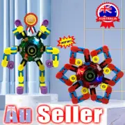 Fidget Spinner Toys Kids Transformable Chain Robot Fingertip Gyro Stress ReliVH