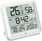 Digital Tuya WIFI Time Clock Date Thermometer Hygrometer Backlight Temperature and Humidity Sensor Display