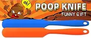 Artreeiger 2 Pack Poop Knife, Silicone Poop Cutter Knife Prank Funny Gag Gifts for White Elephant Gift Exchange, Christmas, Anniversary, Bachelor Party, Birthdays and Any Special Day