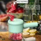Mini Handheld Electric Vegetable Cutter Set Wireless Food Chopper Grinder