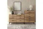Comsoliving Bronx 5 Chest of Drawers and 6 Chest of Drawers Bedroom Bedroom Sets