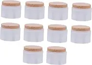 10Pcs Round Shape Table Feet Mat Non Skid Furniture Footpad Protectors for Chairs Stools Tables Scratch Floor Glides for Home Office School Use