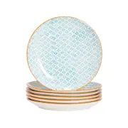 Nicola Spring Patterned Dinner Plates - Print Design - 26cm - Set of 6
